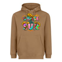 Toasted Coconut chase the sun Heavyweight Hoodie - AdoDesignShop