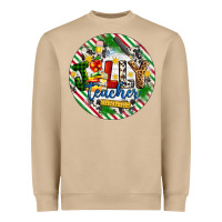 Mushroom Christmas Jolly Teacher Heavyweight Sweatshirt - Artiststas