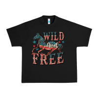 Black Wild and free 4th of july Urban Heavy Tee - CowGirlArtShop