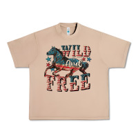 Burro Wild and free 4th of july Urban Heavy Tee - CowGirlArtShop