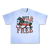 Grape Ice Wild and free 4th of july Urban Heavy Tee - CowGirlArtShop