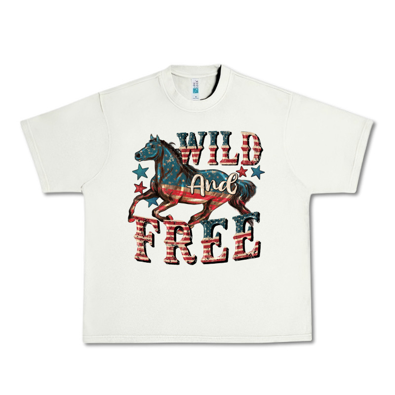 Wild And Free 4th Of July Urban Heavy Tee by CowGirlArtShop | Teevron