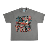 Tornado Wild and free 4th of july Urban Heavy Tee - CowGirlArtShop