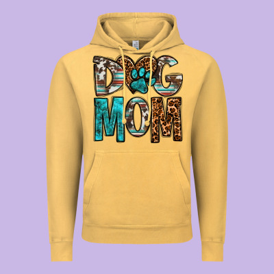 Dog Mom Vintage Hoodie Designed By Oliviacreatesart