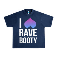 Navy I Love Rave Booty I Heart Rave Tops Urban Heavy Tee - longCreatives