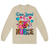 Mushroom One Loved Nurse Valentines Day Frappe Coffee Long Sleeve Tee - FaDigitalArtStudio