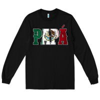 Black Mexican Flag Papá Long Sleeve Tee - Jasminsmagicworld