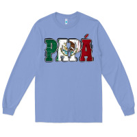 Colony Blue Mexican Flag Papá Long Sleeve Tee - Jasminsmagicworld