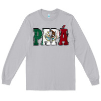 Moon Dust Mexican Flag Papá Long Sleeve Tee - Jasminsmagicworld