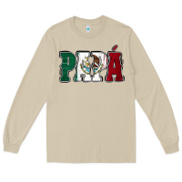 Mushroom Mexican Flag Papá Long Sleeve Tee - Jasminsmagicworld