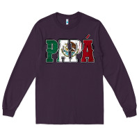 Plum Mexican Flag Papá Long Sleeve Tee - Jasminsmagicworld