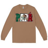 Toasted Coconut Mexican Flag Papá Long Sleeve Tee - Jasminsmagicworld