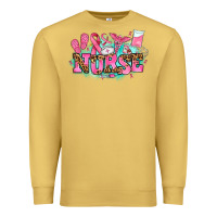 Antique Gold breast cancer nurse Premium Sweatshirt - AdoDesignShop