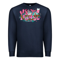 Navy breast cancer nurse Premium Sweatshirt - AdoDesignShop