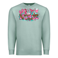 Seafoam breast cancer nurse Premium Sweatshirt - AdoDesignShop