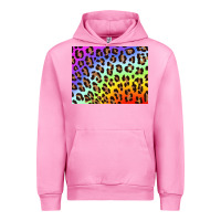 Fuchsia Pink leopard background rainbow 3200x2400 Urban Hoodie - AdoDesignShop