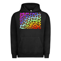 Pigment Black leopard background rainbow 3200x2400 Urban Hoodie - AdoDesignShop