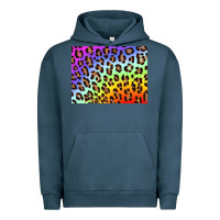 Pigment Midnight Navy leopard background rainbow 3200x2400 Urban Hoodie - AdoDesignShop