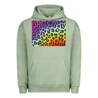 Pigment Oil Green leopard background rainbow 3200x2400 Urban Hoodie - AdoDesignShop