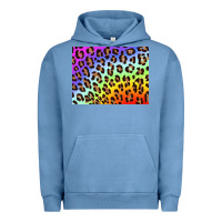 Pigment Pebble Blue leopard background rainbow 3200x2400 Urban Hoodie - AdoDesignShop