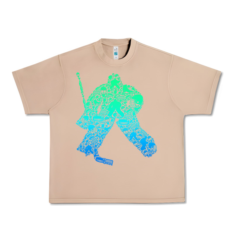 Ice Hockey Goalie Hockey Player Youth Men Kids Boys Urban Heavy Tee by longCreatives | Teevron