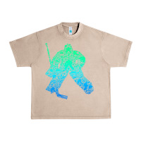 French Oak Ice Hockey Goalie Hockey Player Youth Men Kids Boys Urban Heavy Tee - longCreatives