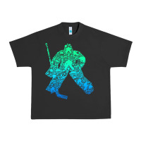 Pigment Black Ice Hockey Goalie Hockey Player Youth Men Kids Boys Urban Heavy Tee - longCreatives