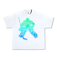White Ice Hockey Goalie Hockey Player Youth Men Kids Boys Urban Heavy Tee - longCreatives