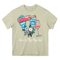 Mossy Wine Flip Flops Girl Heavy Core Tee - Bettercallsaul
