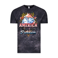 Cloud Black America ice cream Vintage Tee - HowdyJamesFarm