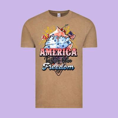 America Ice Cream Vintage Tee Designed By Howdyjamesfarm