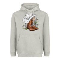 Moon Dust white  cowgirl  and roses Heavyweight Hoodie - AdoDesignShop