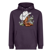 Plum white  cowgirl  and roses Heavyweight Hoodie - AdoDesignShop