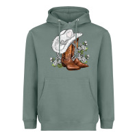 Sage white  cowgirl  and roses Heavyweight Hoodie - AdoDesignShop