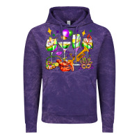 Cloud Purple mardi gras wine glasses olivia Vintage Hoodie - OliviaCreatesArt