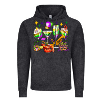 Vintage Black mardi gras wine glasses olivia Vintage Hoodie - OliviaCreatesArt