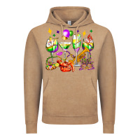 Vintage Coffee mardi gras wine glasses olivia Vintage Hoodie - OliviaCreatesArt