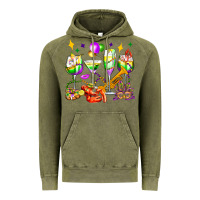 Vintage Olive mardi gras wine glasses olivia Vintage Hoodie - OliviaCreatesArt