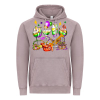 Vintage Zinc mardi gras wine glasses olivia Vintage Hoodie - OliviaCreatesArt