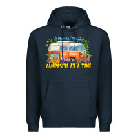 Navy Making Memories Campsites Time Premium Hoodie - CowhideDigitalArt