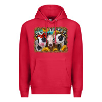 Cardinal western sunflower heifers Premium Hoodie - Jasminsmagicworld