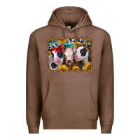 Chestnut western sunflower heifers Premium Hoodie - Jasminsmagicworld