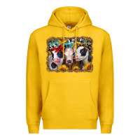Lemon western sunflower heifers Premium Hoodie - Jasminsmagicworld