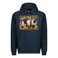 Navy western sunflower heifers Premium Hoodie - Jasminsmagicworld