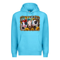 Ocean Blue western sunflower heifers Premium Hoodie - Jasminsmagicworld