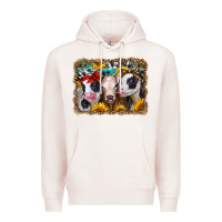 Pale Pink western sunflower heifers Premium Hoodie - Jasminsmagicworld