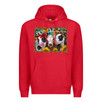 Red western sunflower heifers Premium Hoodie - Jasminsmagicworld