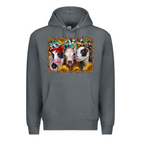 Rock western sunflower heifers Premium Hoodie - Jasminsmagicworld