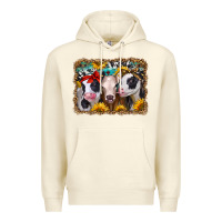 Sandshell western sunflower heifers Premium Hoodie - Jasminsmagicworld
