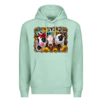 Seafoam western sunflower heifers Premium Hoodie - Jasminsmagicworld
